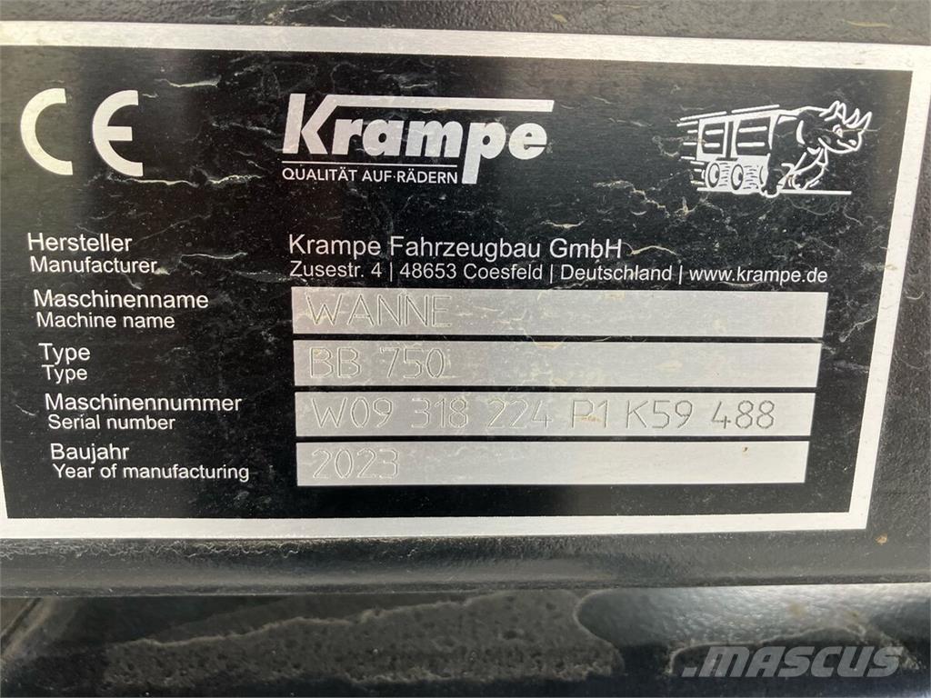 Krampe BigBody 750 Remolques volquete