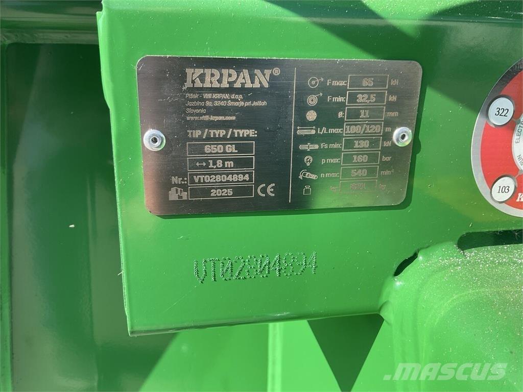 Krpan 650GL Cabrestantes