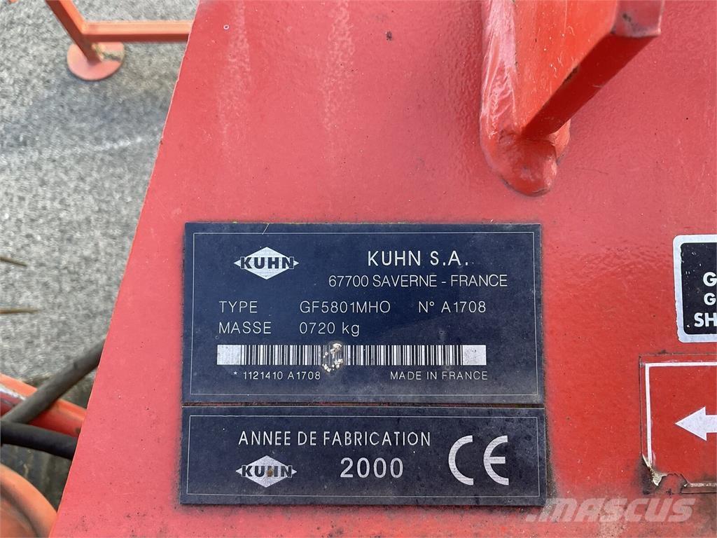 Kuhn GF 5801 MHO Rastrillos y henificadores