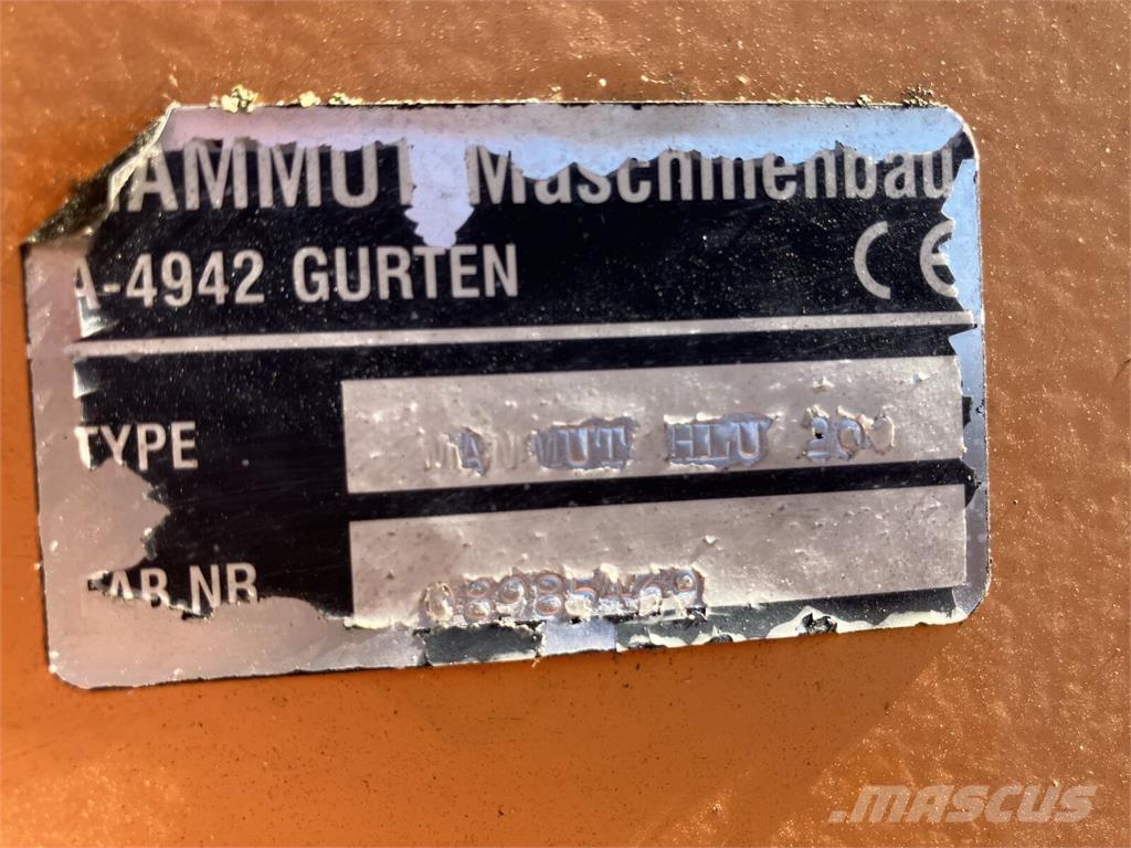 Mammut HLU 200 Accesorios para carga frontal