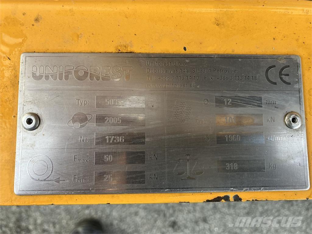 Uniforest 50E Cabrestantes
