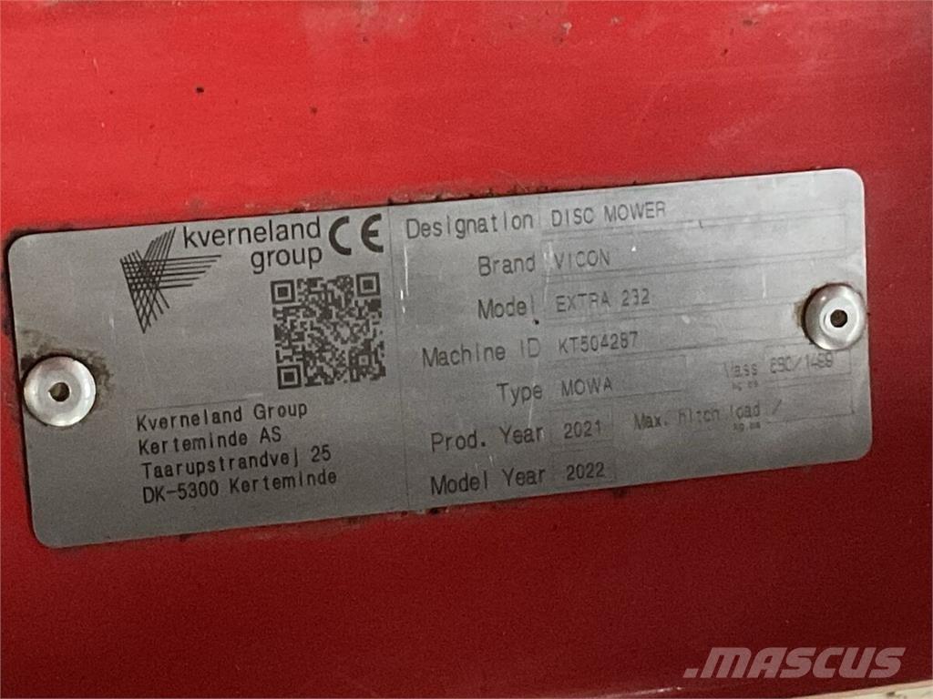 Vicon Extra 232 Segadoras
