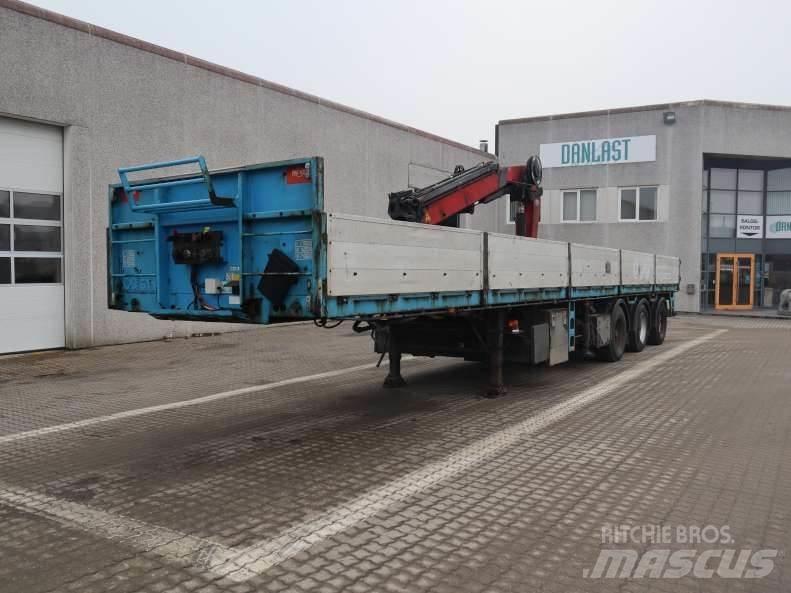 Pacton Med kran Semirremolques de transportes especiales