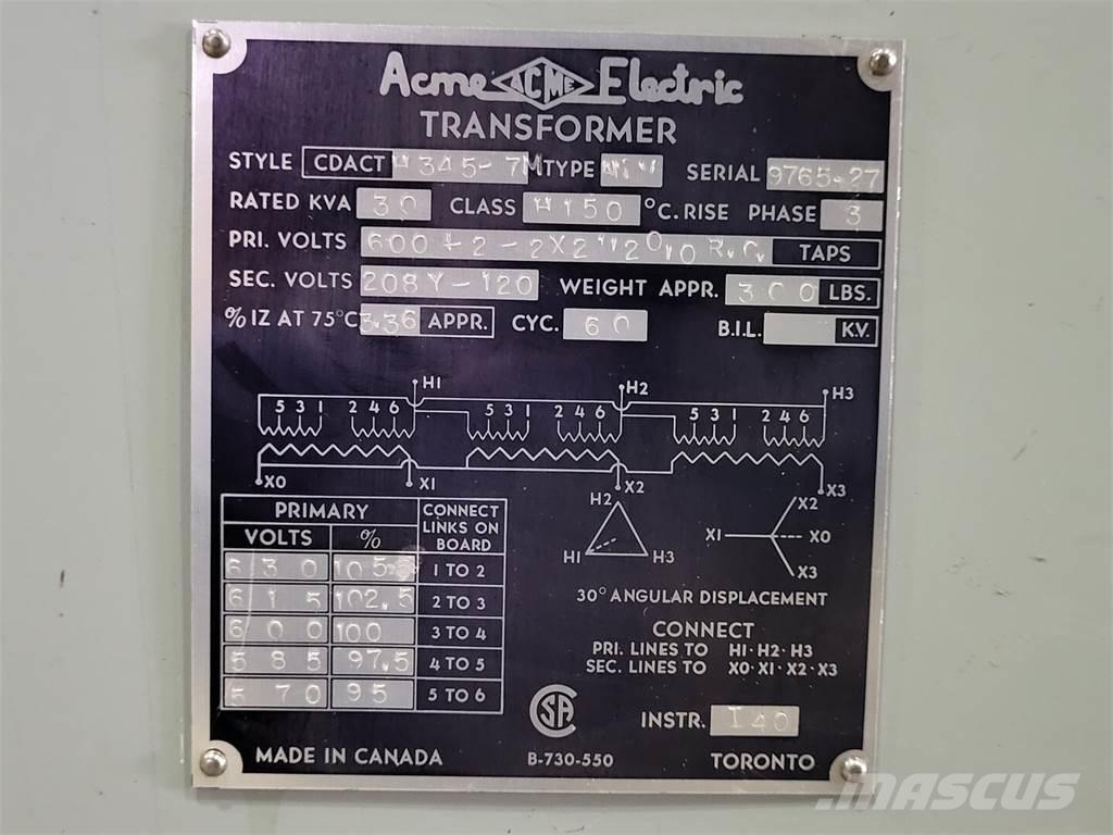  ACME ELECTRIC H345-7M Construcción - Otros