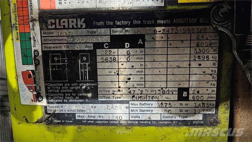 Clark TMX25 Construcción - Otros