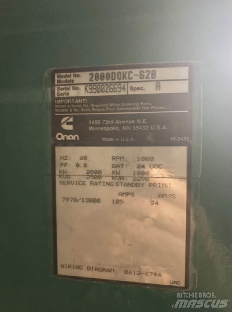 Cummins 2000DQKC-628 Generadores diesel