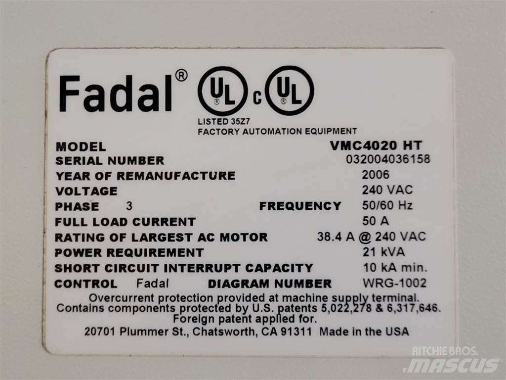  FADAL VMC 4020 HT Construcción - Otros