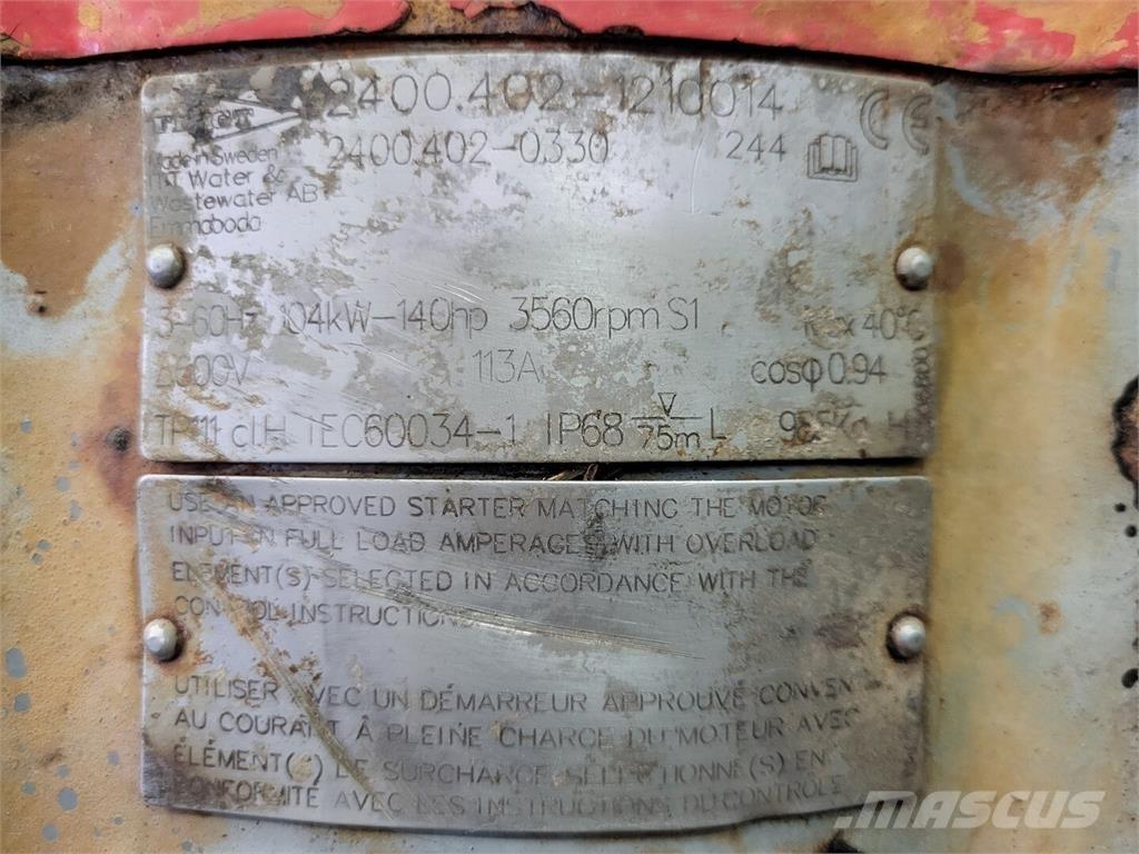 Flygt 2400.402 Bombas de agua