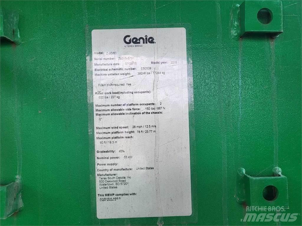 Genie Z-80/60 Plataforma de trabajo articulada