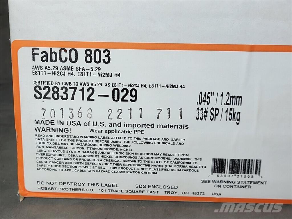 Hobart S283712-029 Soldadoras