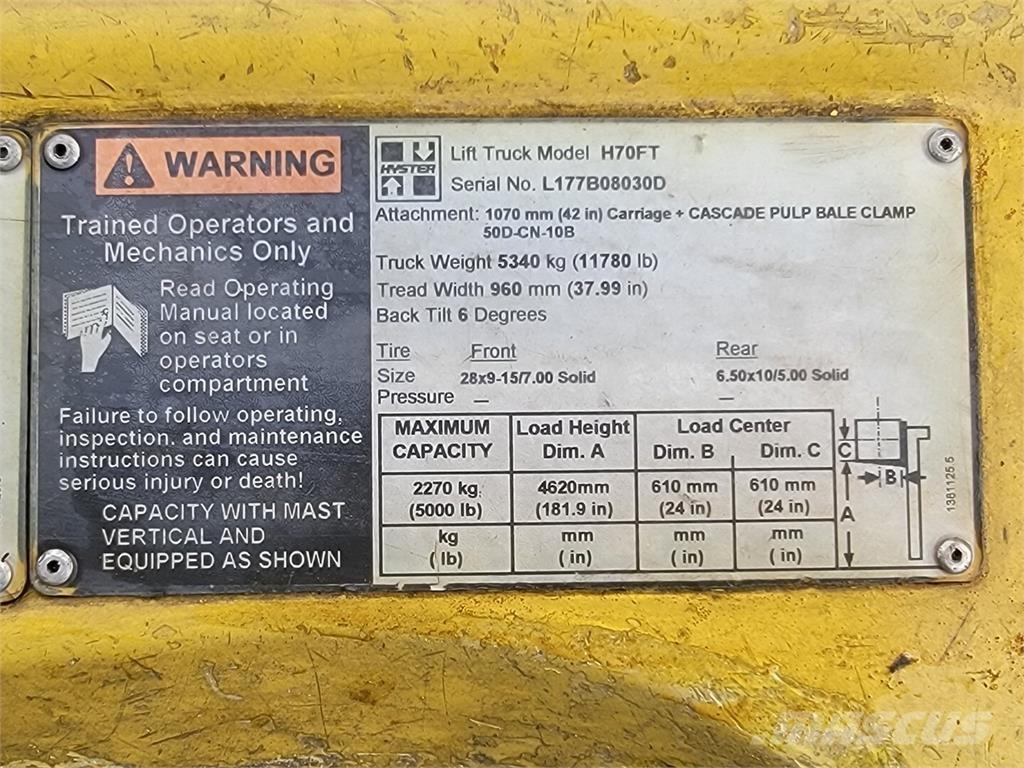 Hyster H70FT Construcción - Otros