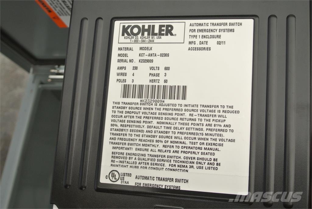 Kohler KCT-ANTA-2030S Construcción - Otros