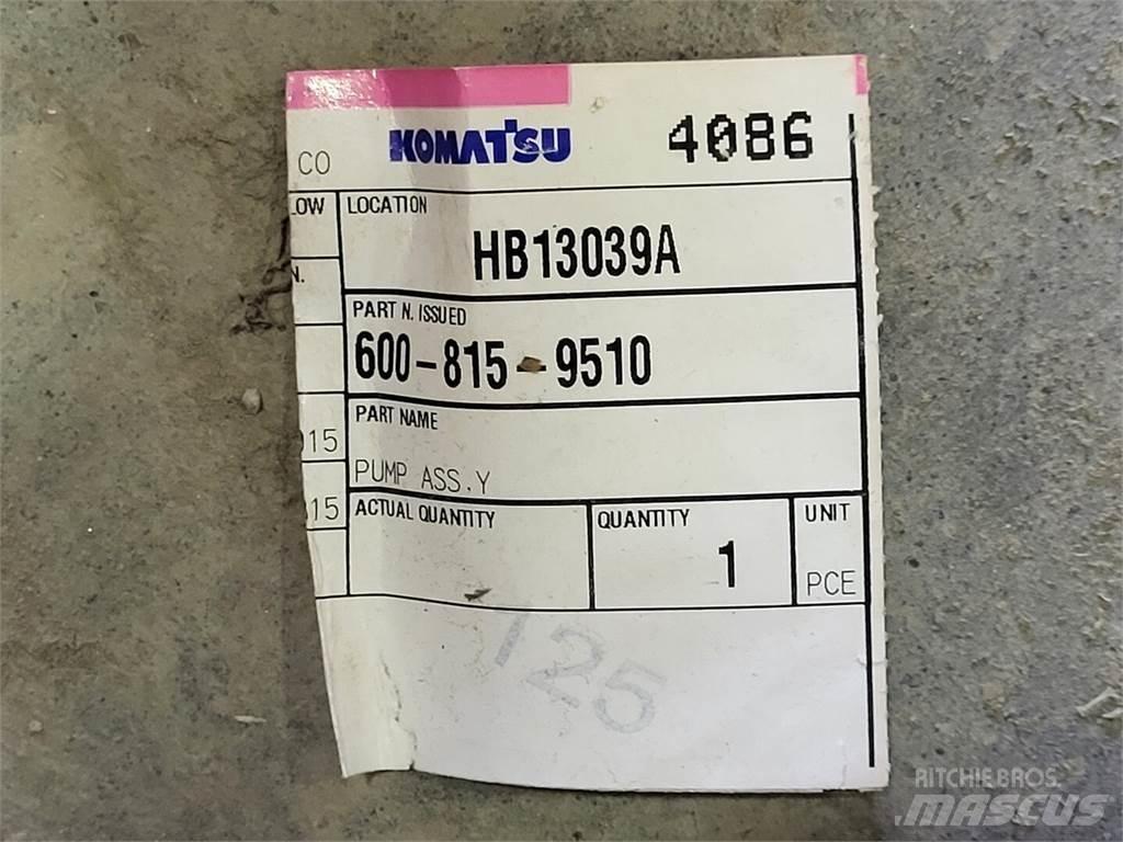 Komatsu 600-815-9510 Bombas de agua