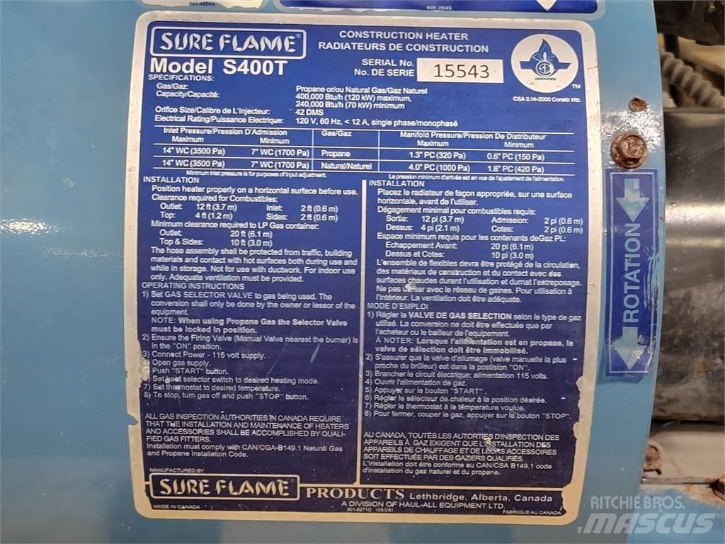  SURE FLAME S400T Equipos de fundido