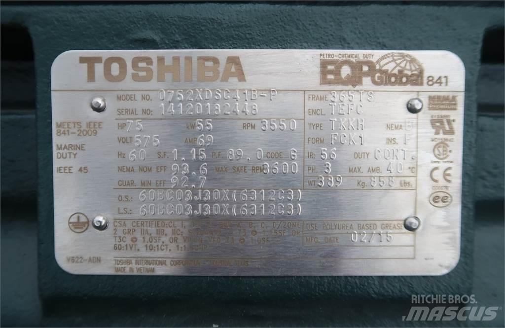  TOSHIBA 0752XDSC41B-P Motores industriales