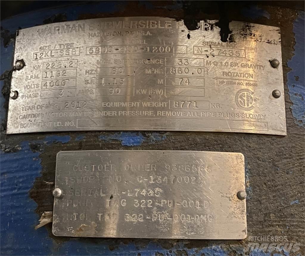 Warman 5800-600-1200 Bombas de agua