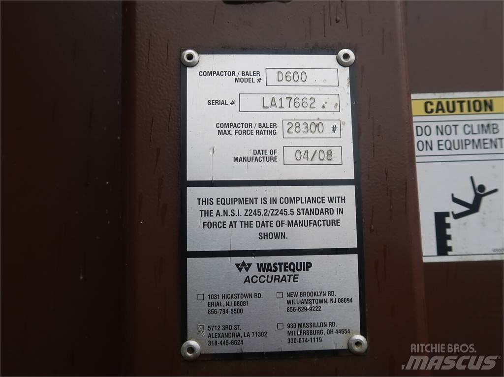 Wastequip D600 Otros equipos usados para la recolección de forraje