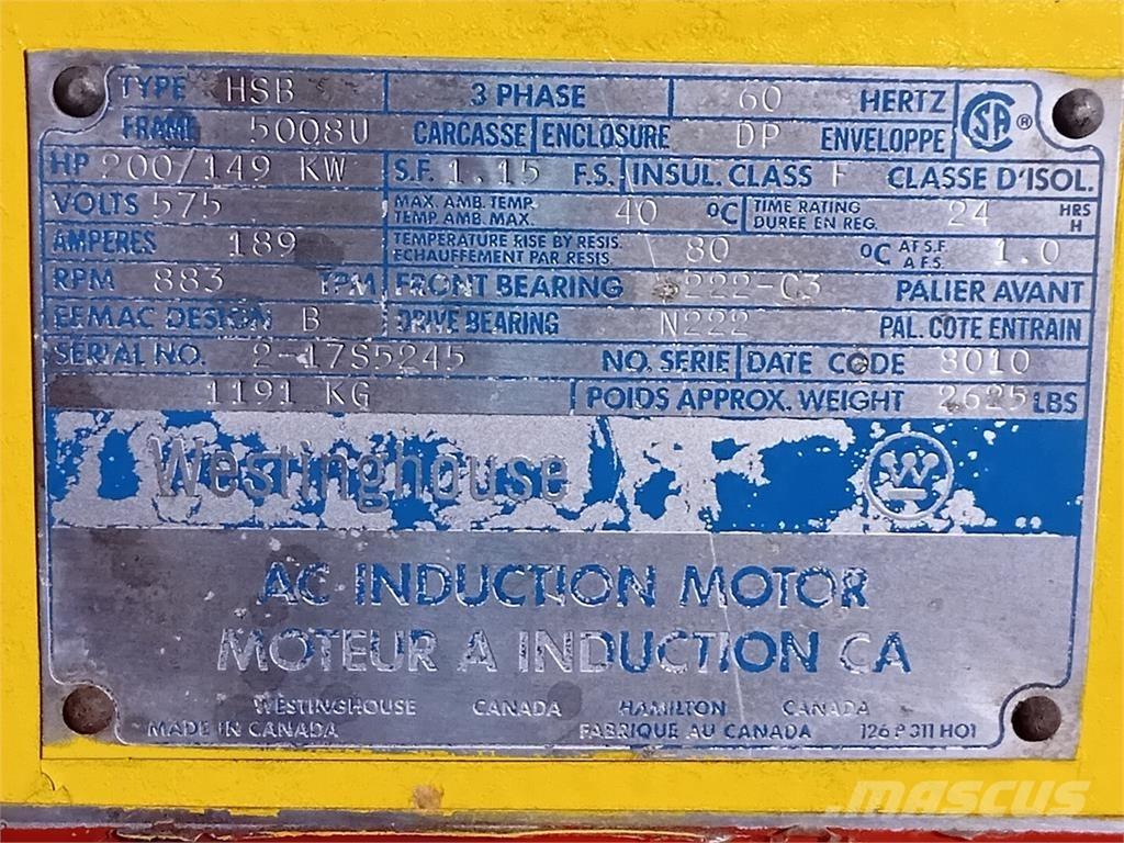 Westinghouse HSB Motores industriales