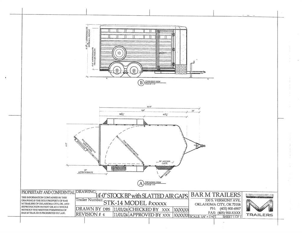 BAR-M STK-14 Remolques para transporte de animales