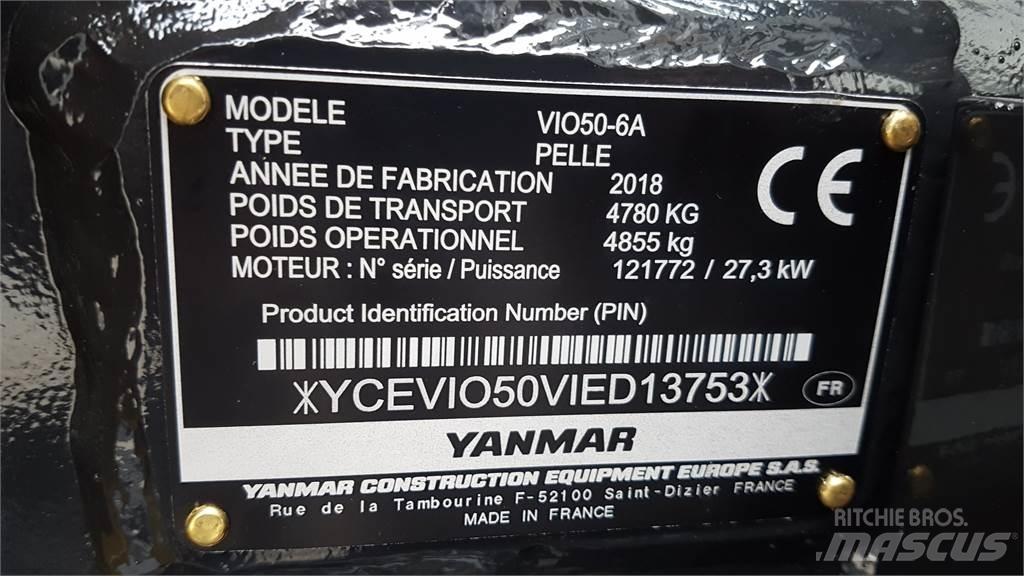 Yanmar ViO50-6 Mini excavadoras < 7t