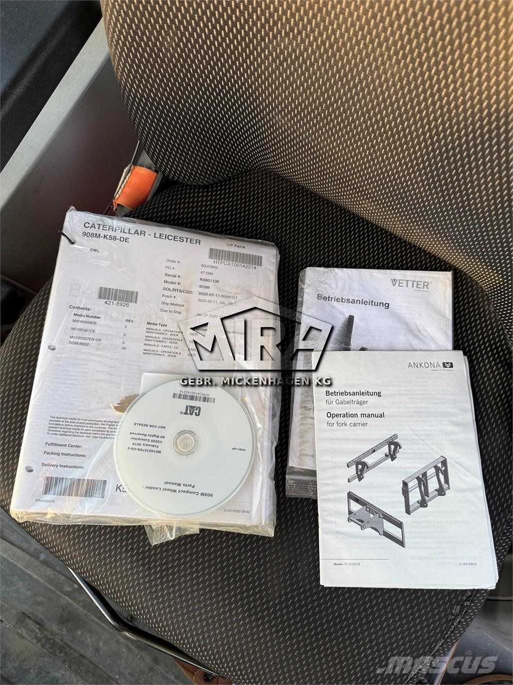 CAT 908M Cargadoras sobre ruedas