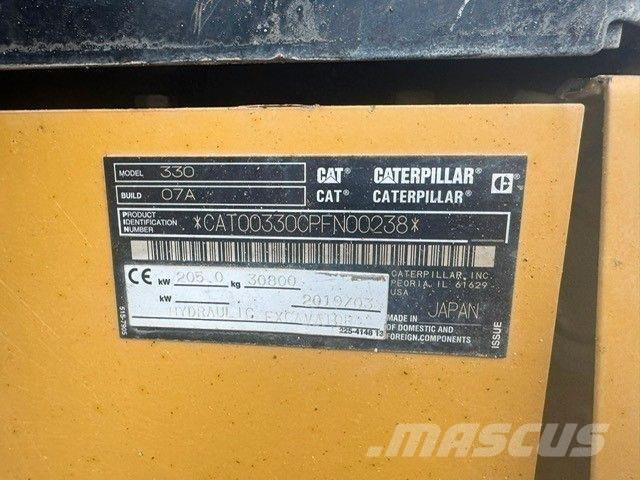 CAT 330 Next Gen Excavadoras de cadenas