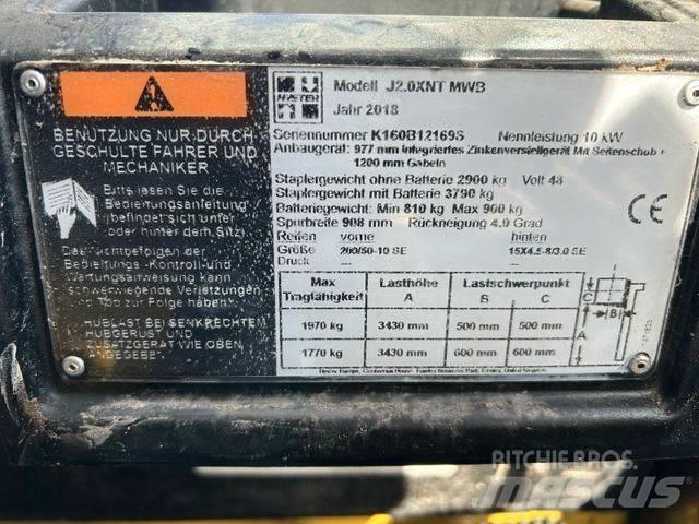 Hyster J2.0XNT MWB Carretillas de horquilla eléctrica