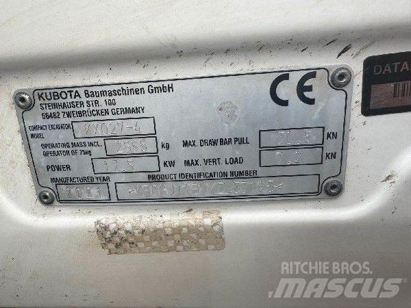 Kubota KX 027-4 Mini excavadoras < 7t
