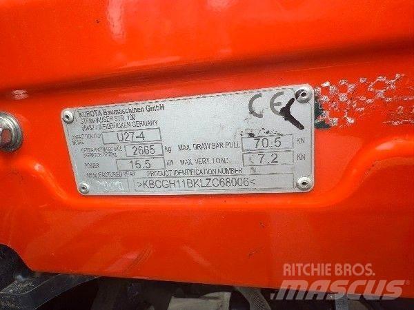 Kubota U 27-4 Mini excavadoras < 7t