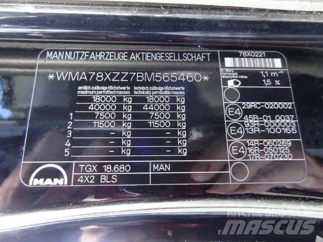 MAN TGX 18.680 V8 Cabezas tractoras