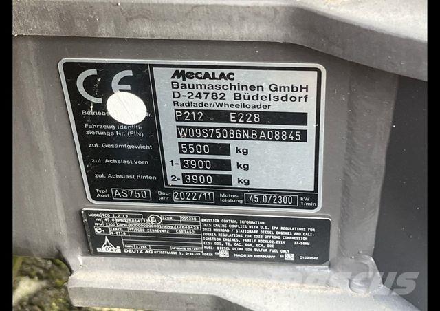 Mecalac AS 750 Cargadoras sobre ruedas