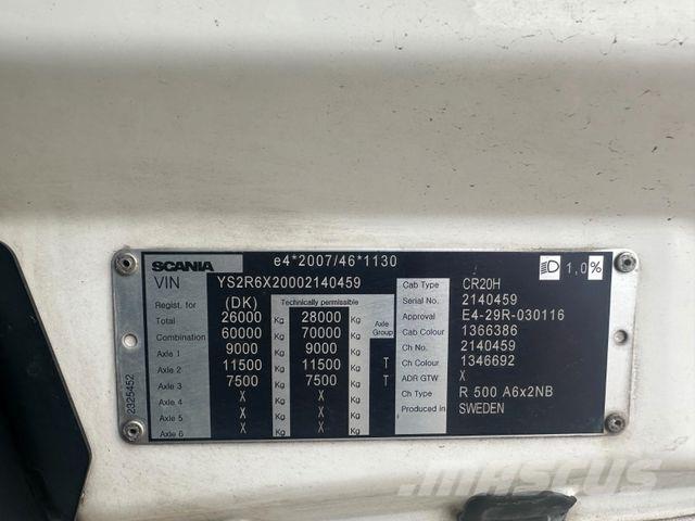 Scania R 500 6x2 Cabezas tractoras