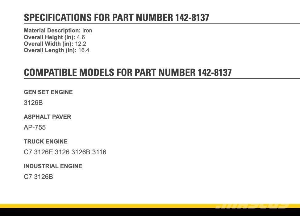 CAT 3126 Transporte - Otros