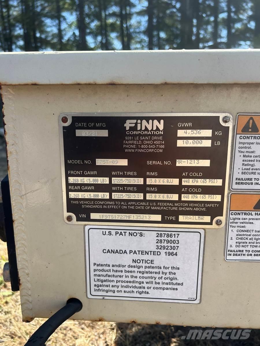 Finn T75T Tolvas de recepción