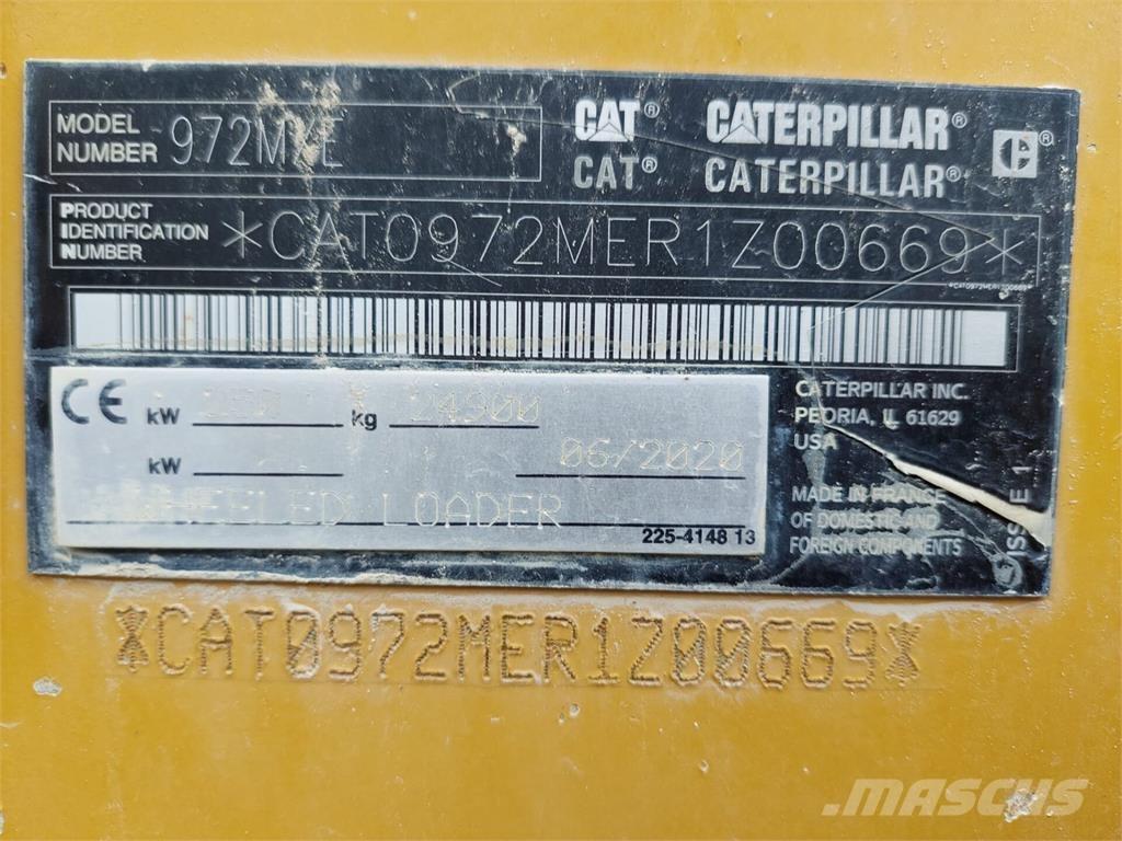 CAT 972MXE Cargadoras sobre ruedas
