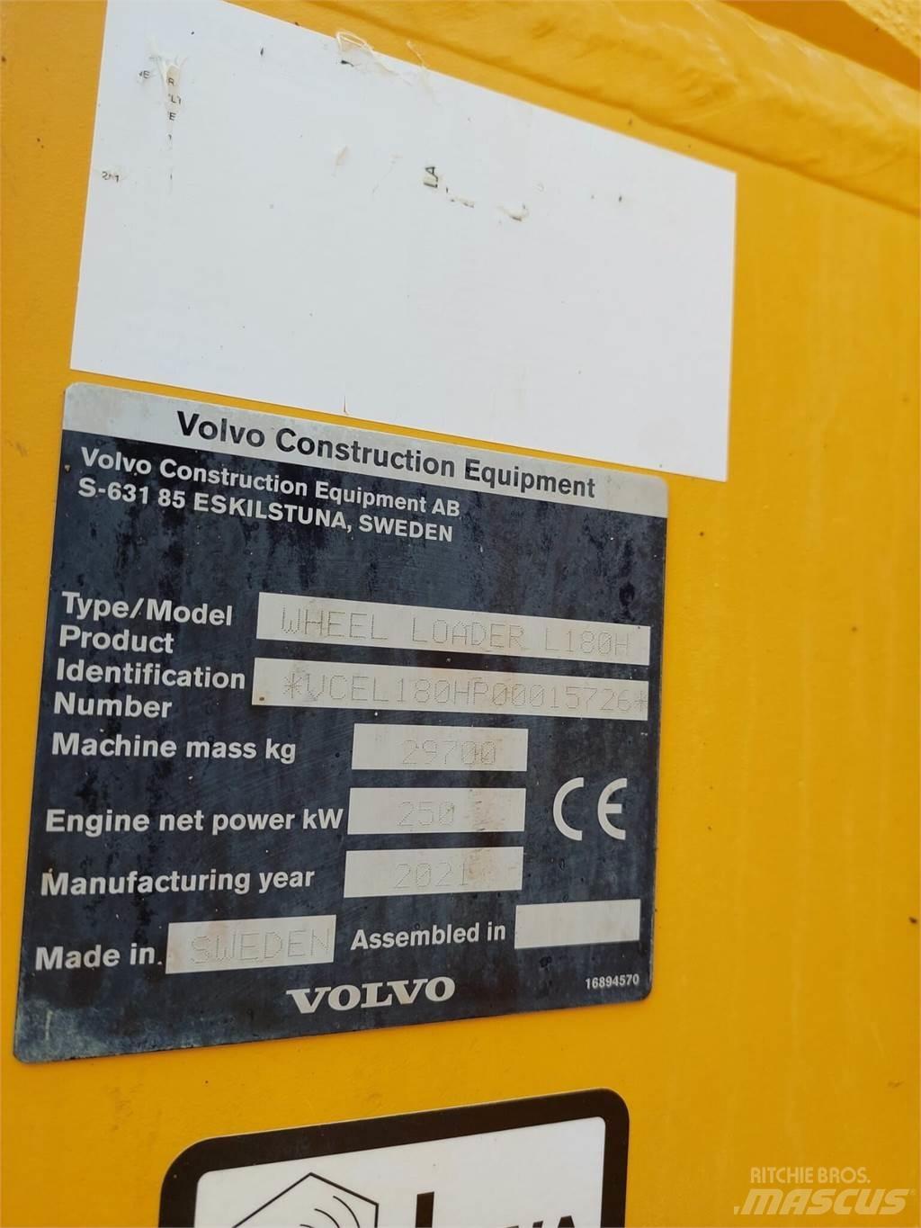 Volvo L 180H Cargadoras sobre ruedas