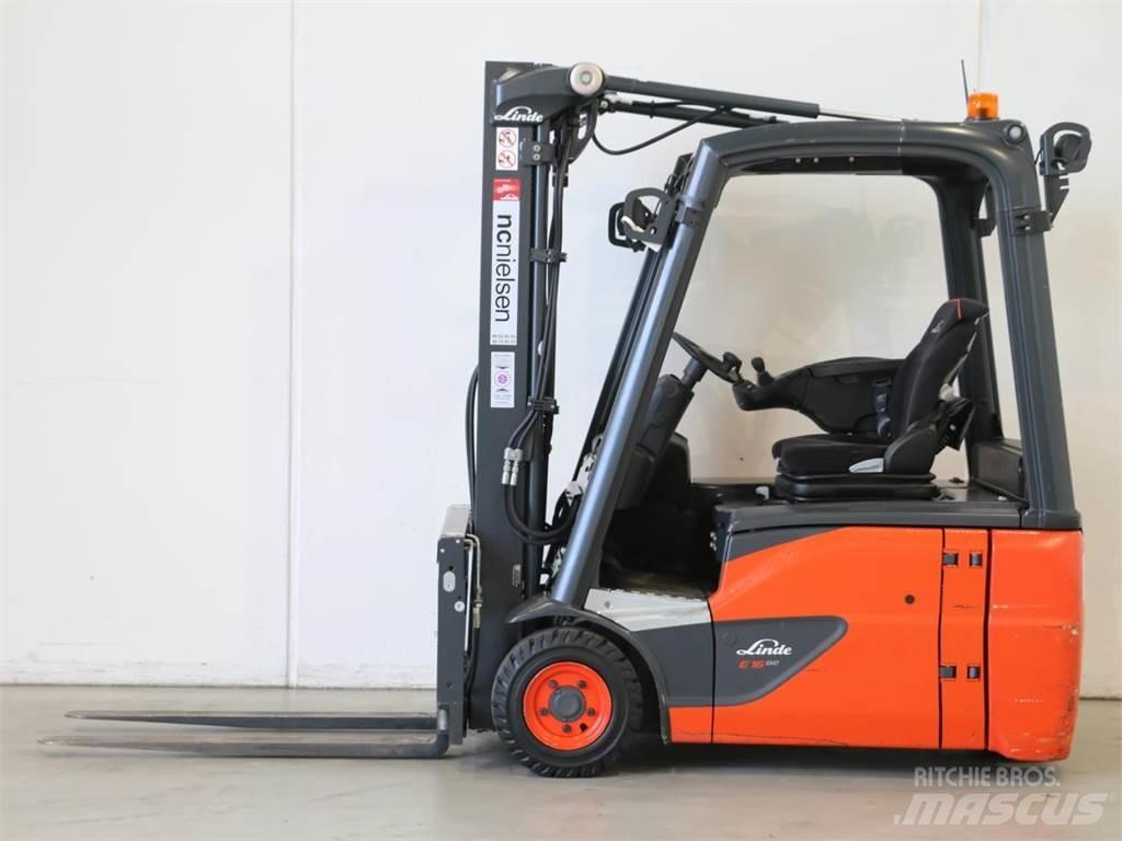 Linde E16/386-02 EVO Carretillas de horquilla eléctrica