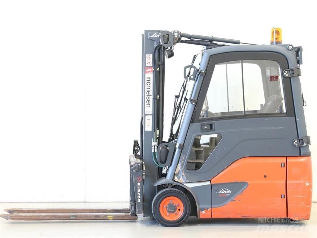 Linde E16/386-02 EVO Carretillas de horquilla eléctrica