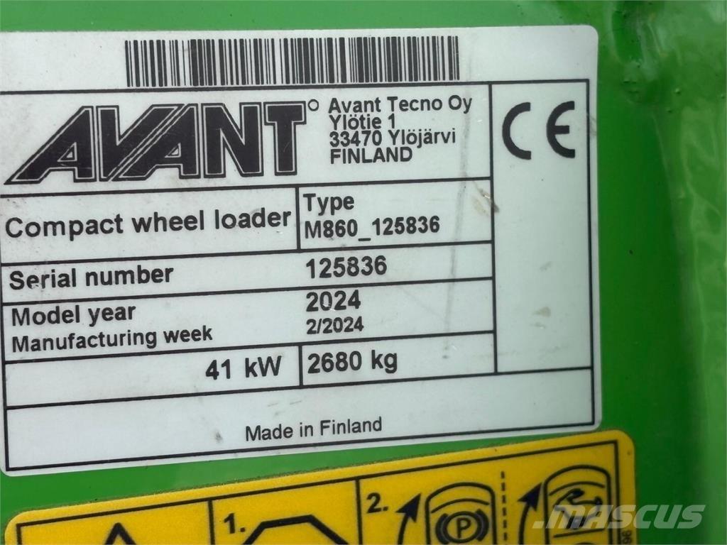Avant 860 i Palas cargadoras