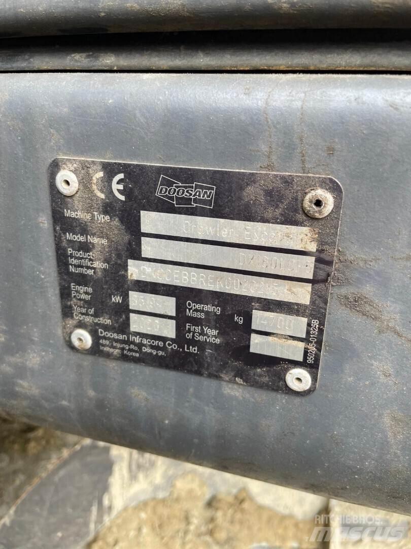Doosan Dx160 Lc Excavadoras de cadenas