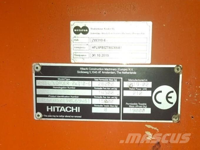 Hitachi ZW 310-6 Cargadoras sobre ruedas