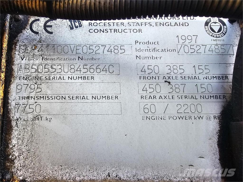JCB 411 Cargadoras sobre ruedas