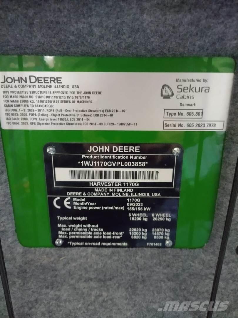 John Deere 1170G Cosechadoras