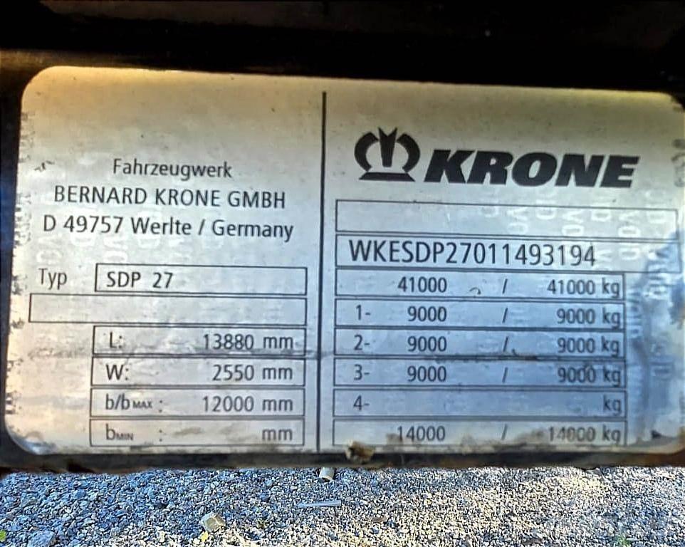 Krone SDP 27 Semirremolques con caja de lona