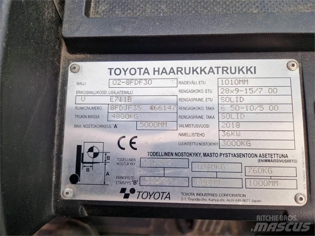 Toyota 02-8FDF30 Carretillas diesel