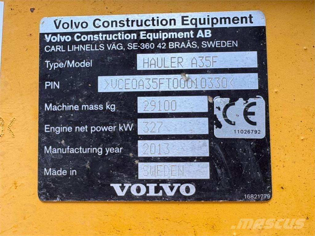 Volvo A 35 F Dúmpers articulados