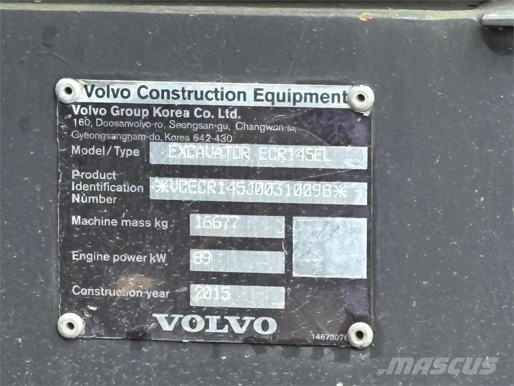 Volvo ECR 145 EL Excavadoras de cadenas