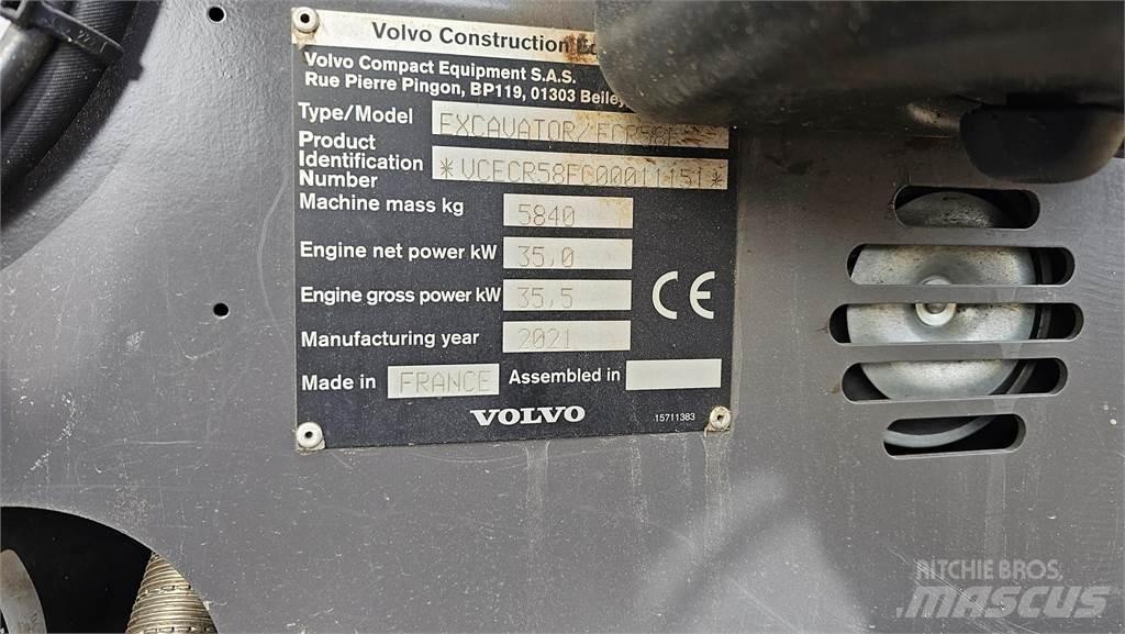 Volvo ECR 58 F Mini excavadoras < 7t