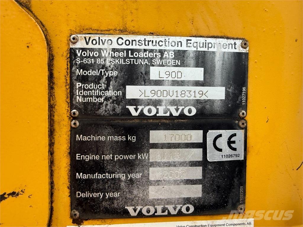 Volvo L90D Cargadoras sobre ruedas