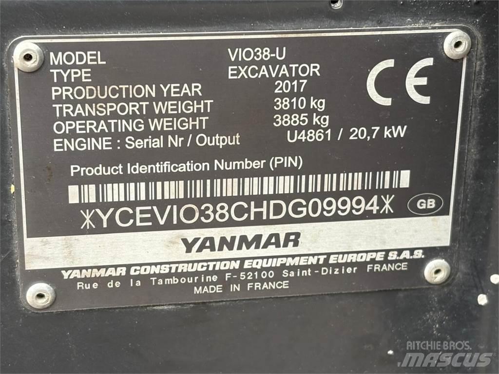 Yanmar VIO 38-U Mini excavadoras < 7t